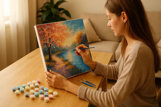 How can you incorporate paint-by-numbers into your wellness routine?