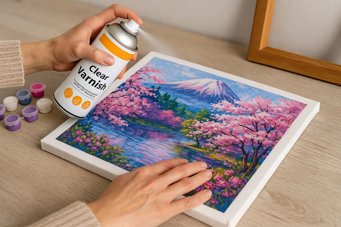 Should you use a fixative or varnish to preserve your paint-by-numbers artwork?