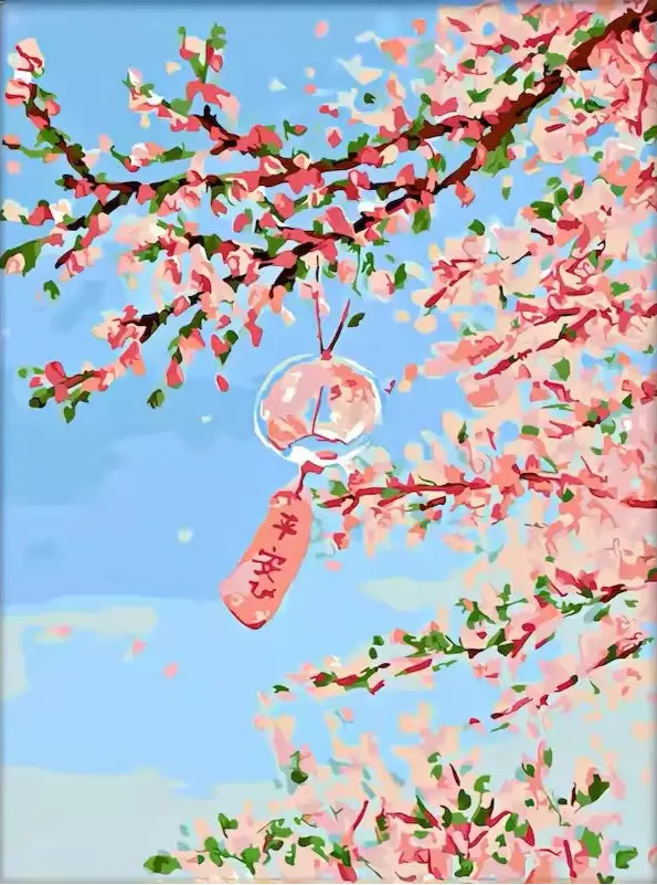 Sakura blossoms - Paint by numbers