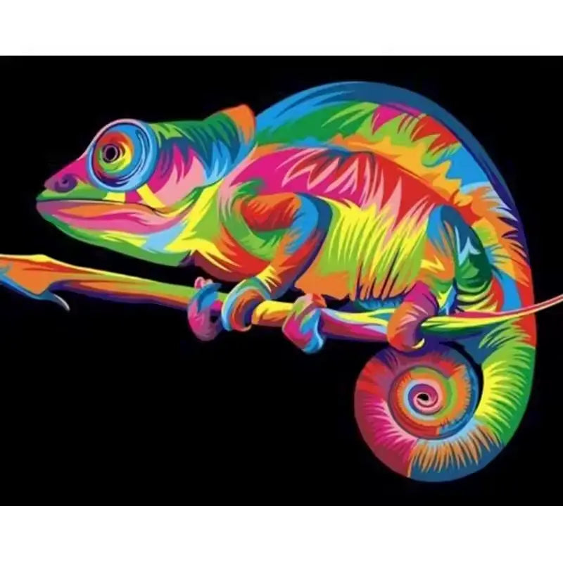 Cameleon Pop Art - Paint by numbers