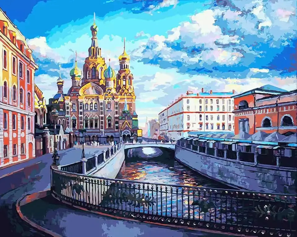 Saint-Sauveur of Saint Petersbourg Cathedral - Russia - Paint by numbers