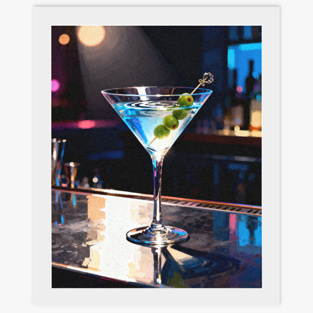 Cocktail Martini - Paint by numbers