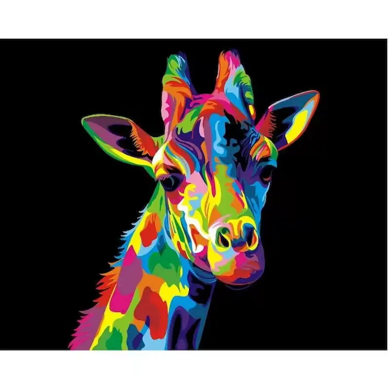 Girafe Pop Art - Paint by numbers