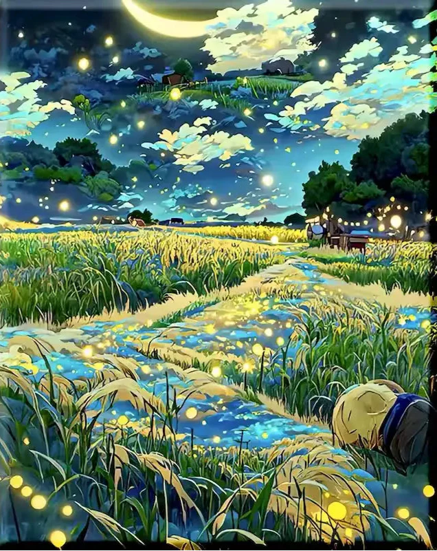 Fireflies night - Paint by numbers