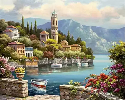 Como lake - Italy - Paint by numbers