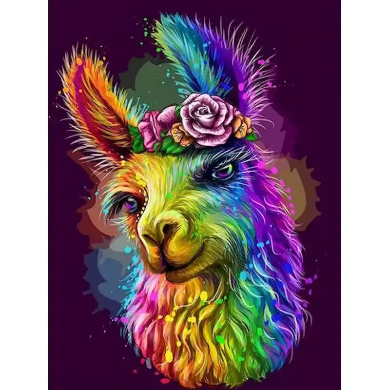 Lama Pop Art - Paint by numbers