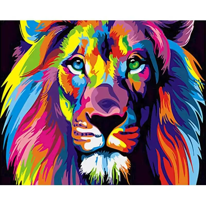 Lion Pop Art - Paint by numbers