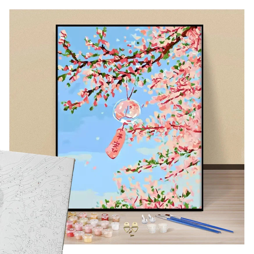 Sakura blossoms - Paint by numbers
