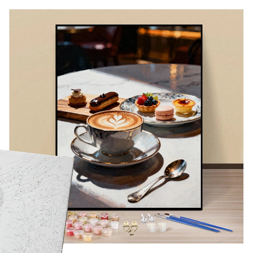 Café gourmand - Paint by numbers