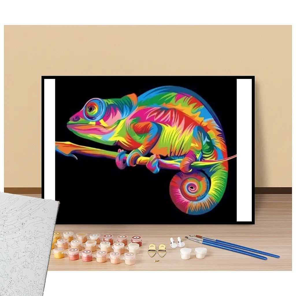Cameleon Pop Art - Paint by numbers