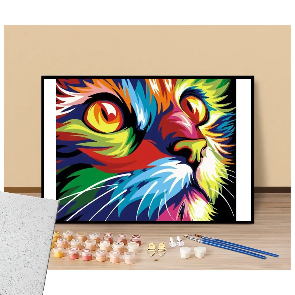 Cat Pop Art - Paint by numbers