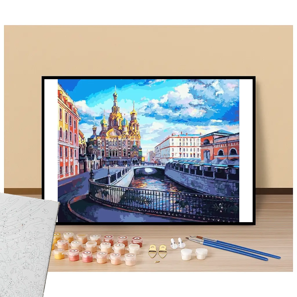 Saint-Sauveur of Saint Petersbourg Cathedral - Russia - Paint by numbers