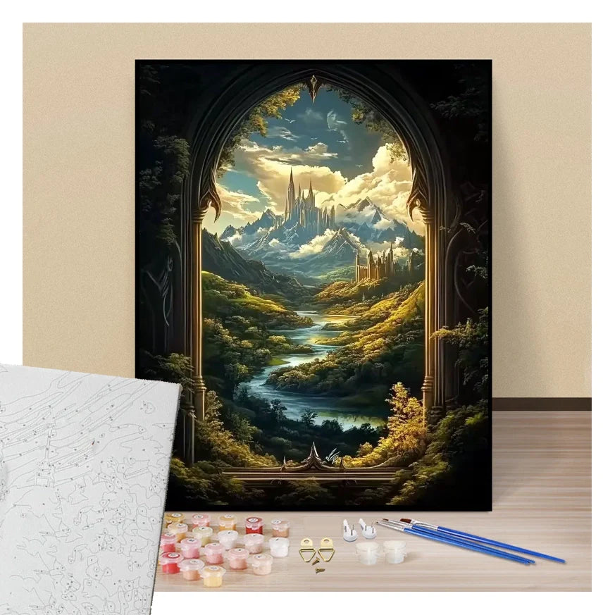The fantastic Valley of the Castles - Paint by numbers