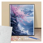 Sakura cliffs - Paint by numbers