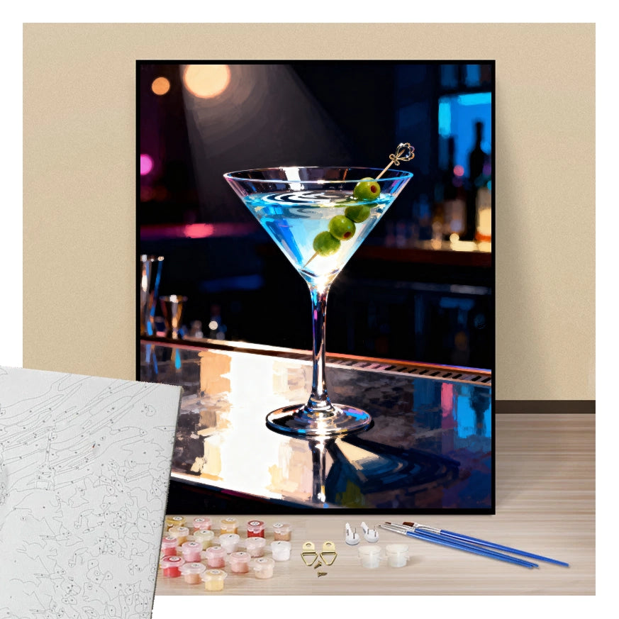 Cocktail Martini - Paint by numbers