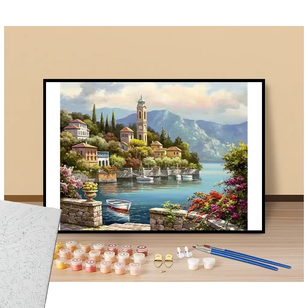 Como lake - Italy - Paint by numbers