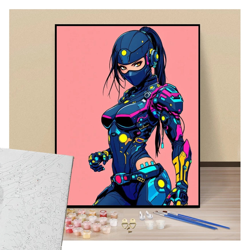 Cyber Ninja - Manga - Paint by numbers