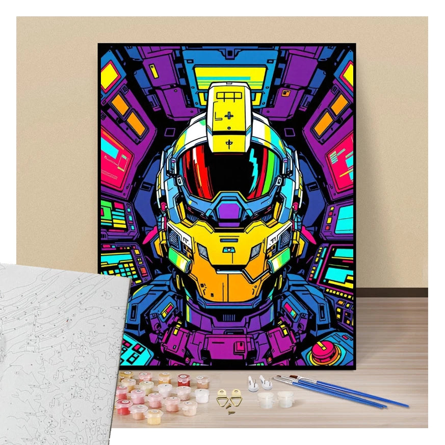 Cyber Shogun - Manga - Paint by numbers