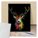 Deer face Pop Art - Paint by numbers