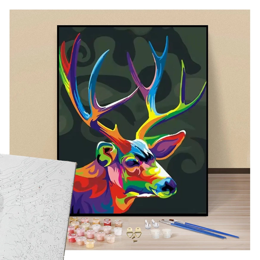 Deer Pop Art - Paint by numbers