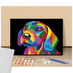 Dog-2 Pop Art - Paint by numbers