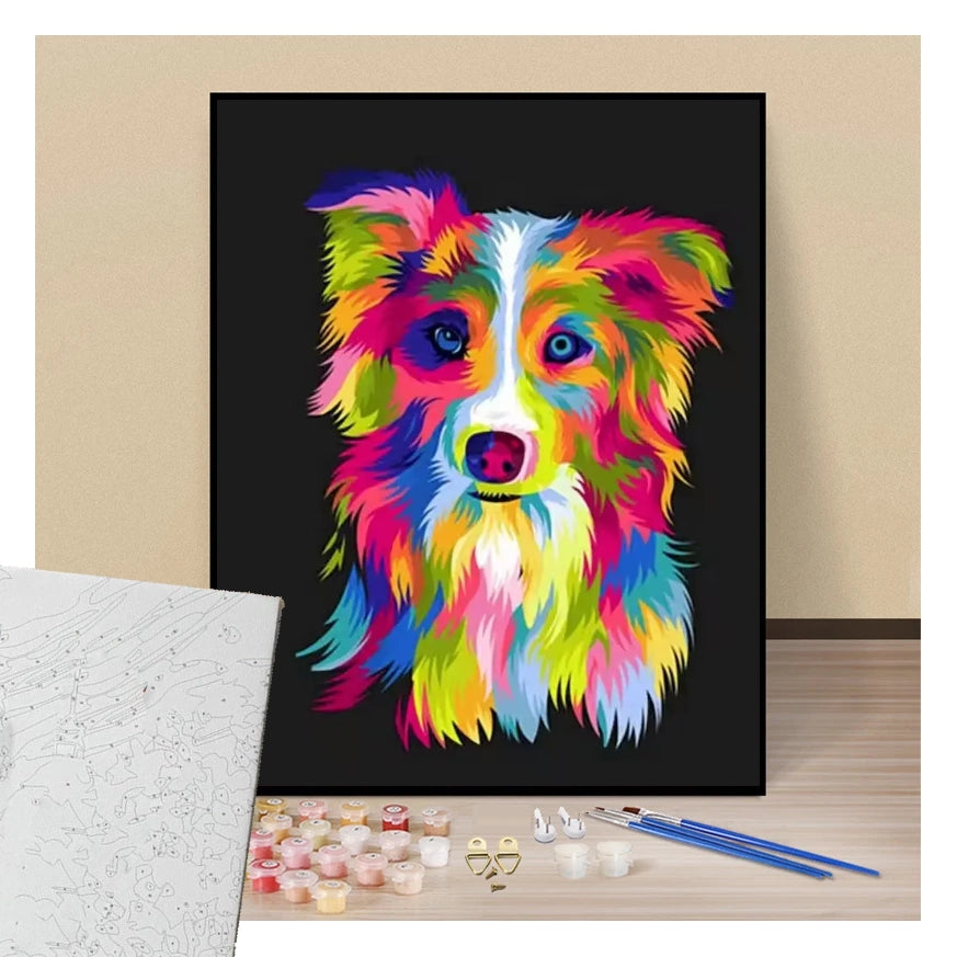Dog-3 Pop Art - Paint by numbers