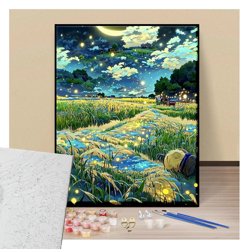 Fireflies night - Paint by numbers