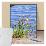 Flowers by the water - Paint by numbers