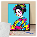 Geisha Pop Art - Manga - Paint by numbers