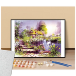 Pittoresque house on the lake - Paint by numbers