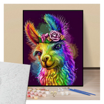 Lama Pop Art - Paint by numbers