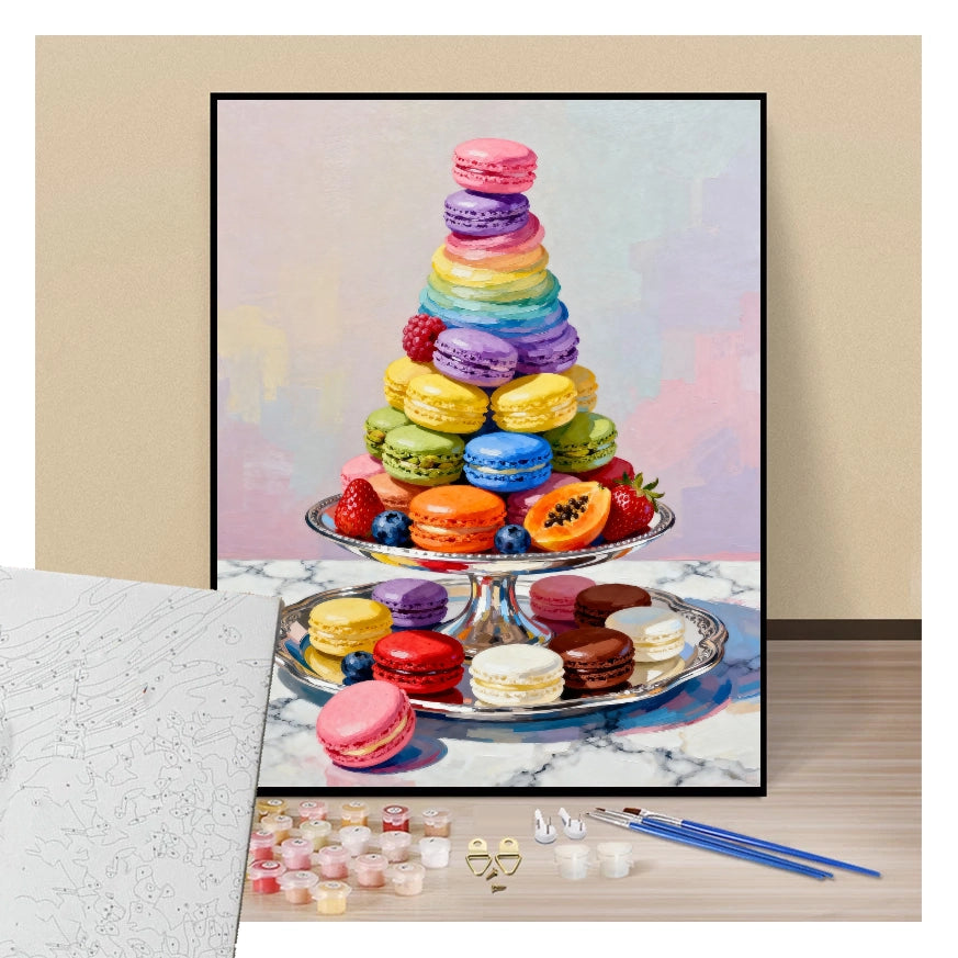 Macarons pyramid - Paint by numbers