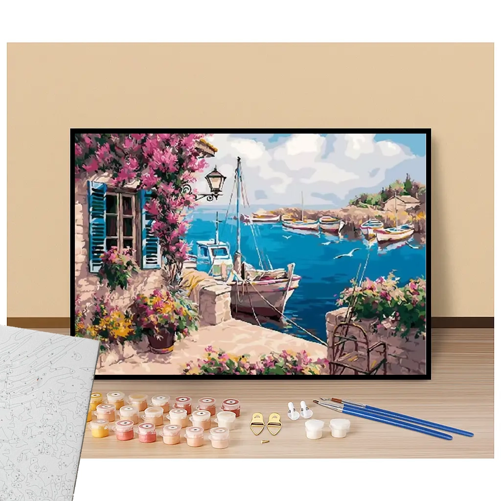 Holiday home near the harbor - Paint by numbers