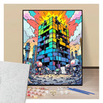 Mini Robots Chibi Construction - Manga - Paint by numbers