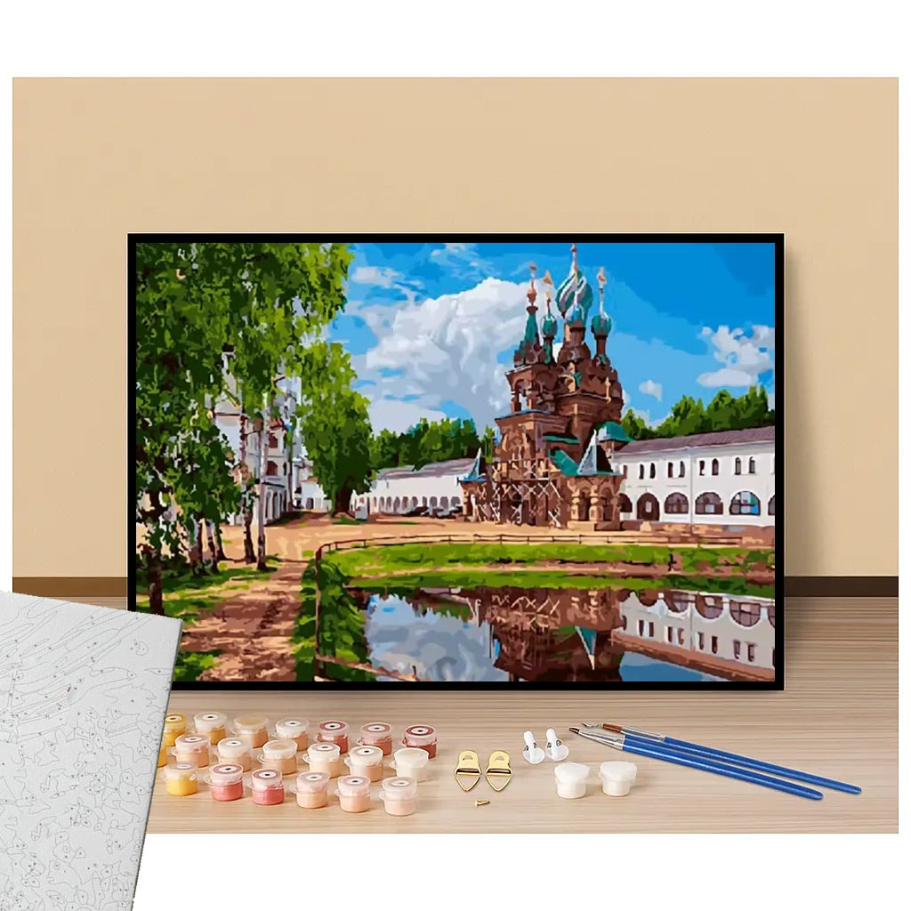 Nikolo-Solbinsky of Solba Monastery - Russia - Paint by numbers