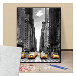 Yellow cabs New-York - USA - Paint by numbers