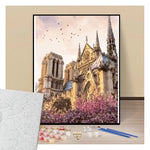 View of Notre-Dame of Paris Cathedral - Paint by numbers