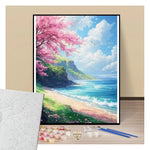 Okinawa beach sakura - Paint by numbers