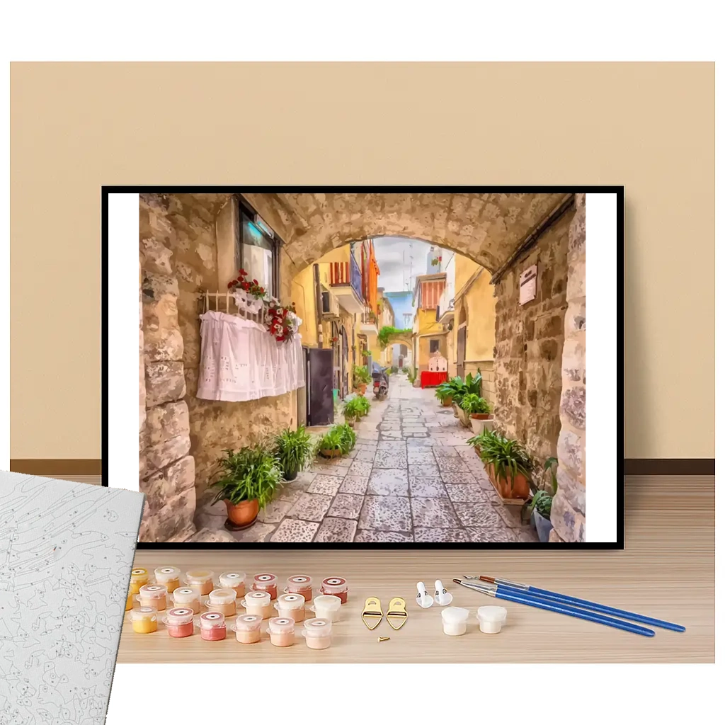 Bari old city - Italy - Paint by numbers