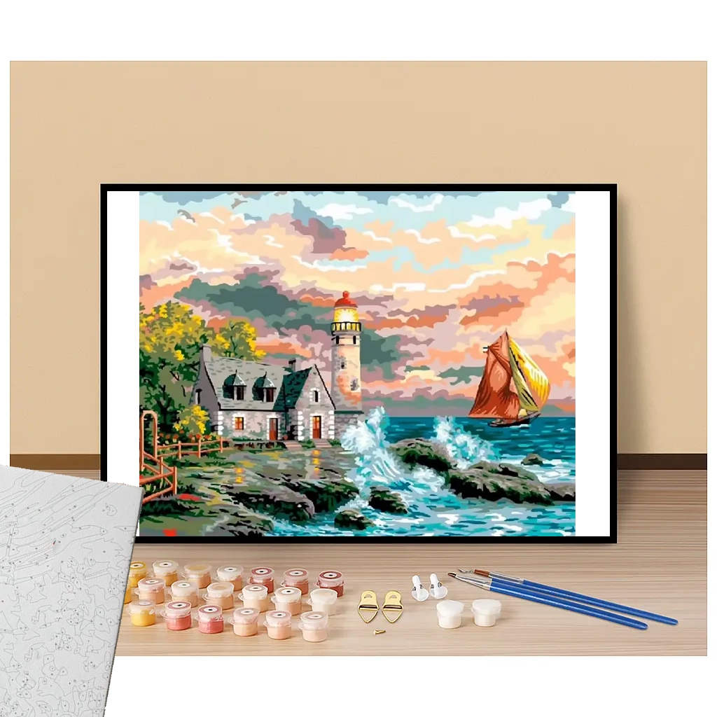 Seascape - High tides - Paint by numbers