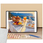 Breakfast by the sea - Paint by numbers