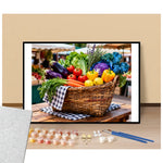 Fresh vegetables basket - Paint by numbers