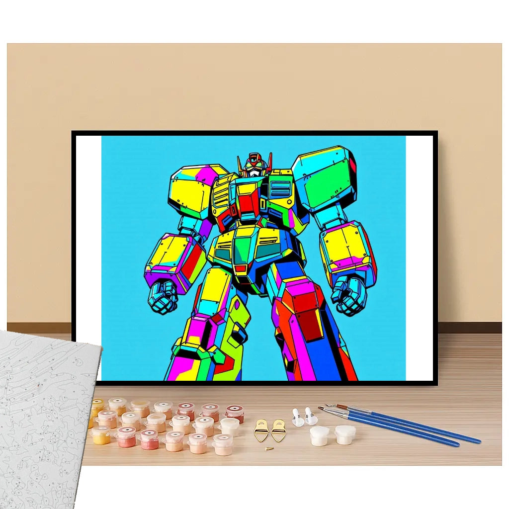 Gundam Pop Art - Manga - Paint by numbers