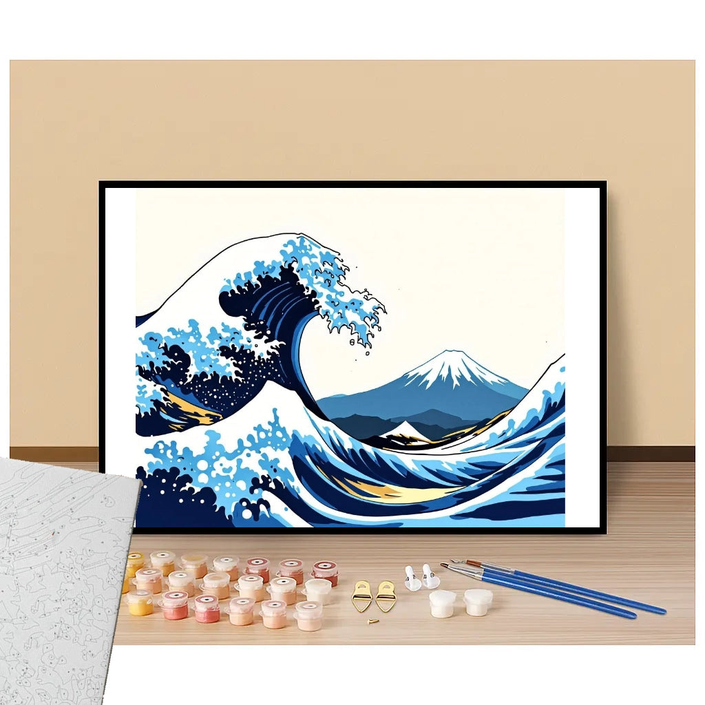 Kanagawa Wave - Manga - Paint by numbers
