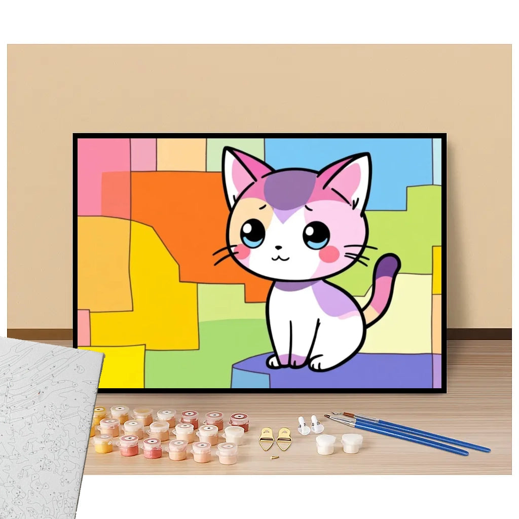 Kawaii Neko - Manga - Paint by numbers