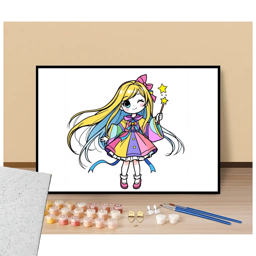 Rainbow Witch - Manga - Paint by numbers