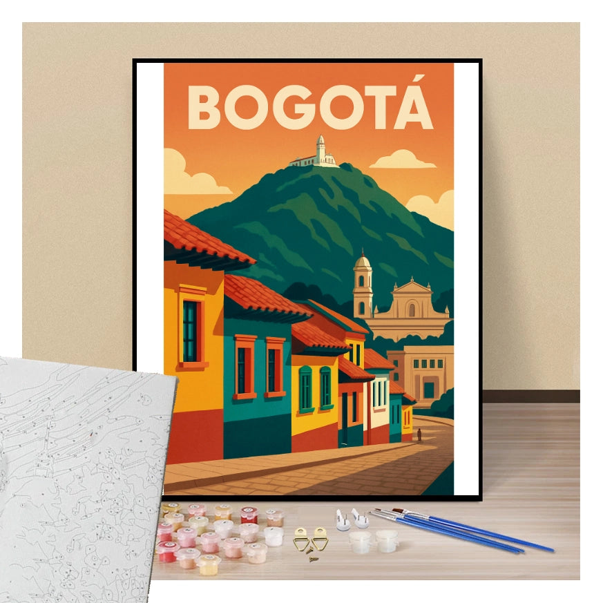 Poster Bogotá - Paint by numbers