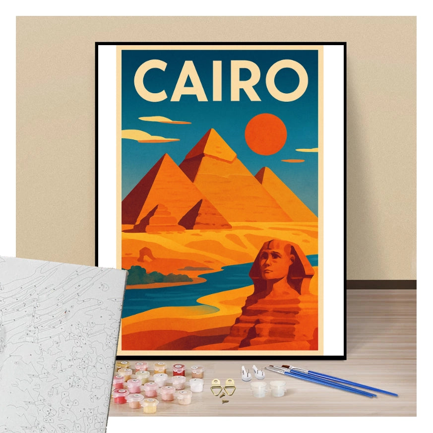 Poster Cairo - Paint by numbers