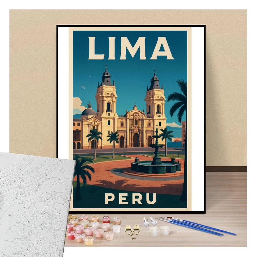 Poster Lima - Paint by numbers