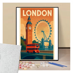 Poster London - Paint by numbers
